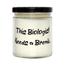 Gag Biologist Gifts, This Biologist Needs a Break, Biologist Scent Candle From Coworkers, For Men Women, Scented candles, Candle gift set, Gift for her, Luxury candles, Soy candles, Beeswax candles,
