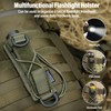 OneTigris Flashlight Holster Molle Flashlight Holder for Belt Tactical Pouch