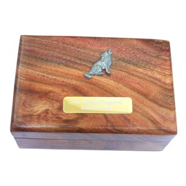 Gamekeepers Cottage gifts Wolf Howling Plain Wooden Jewellery Keepsake Storage Box With Free Engraving 399