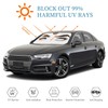 VunKo Front Window Car Sun Shade Windshield- Funny Female Eyes