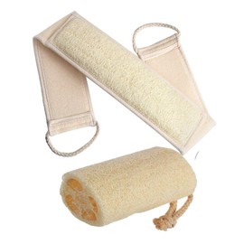 2 en 1 Set de lufa y exfoliante de espalda para baño, calabaza de baño, esponja de espalda unisex (870)                                               