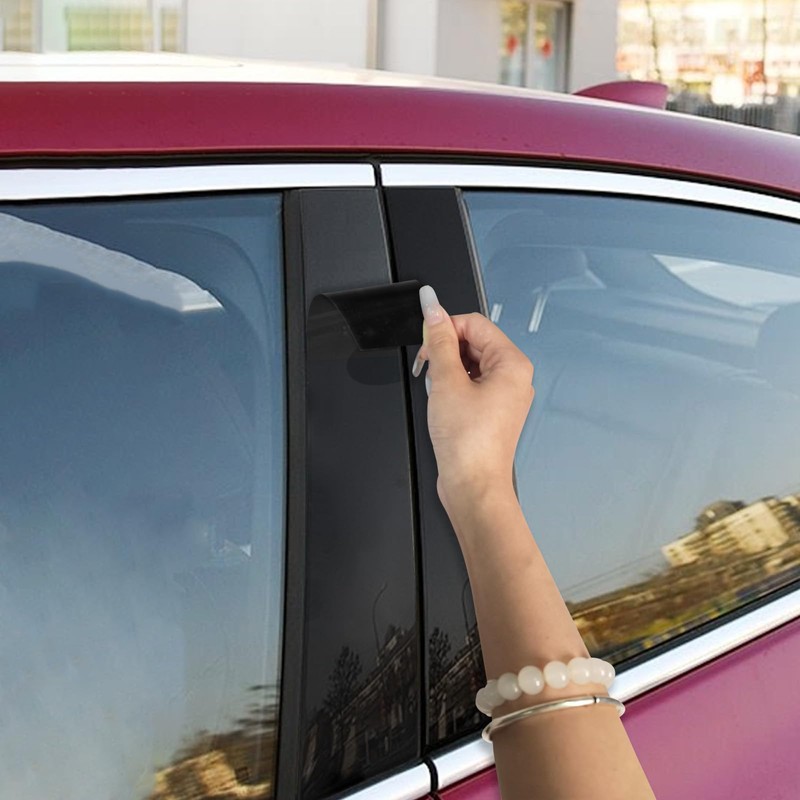 LANZMYAN PC Door Window B Pillar Post Trim for Hyundai