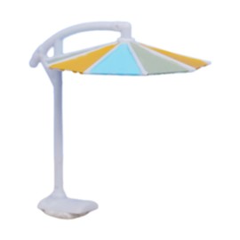 ａ aternee 1:64 Miniature Beach Umbrella Dioramas Collectibles DIY Projects Desk Decoration Sand Table Beach Tiny Model Mini Parasol