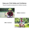 doepeBAE Children's Bicycle Stabilisers, Bicycle Flash Training Wheels, Auxiliary Wheel,
