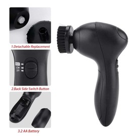 Electric Polisher, Powerful Electric Shoe Polisher Rechargeable and Portable Professional Shoe Cleaning and Polishing Suitable for Leather Shoes, Leather Bags, Car Seat Maintenance