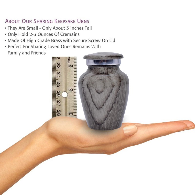 BOLD & DIVINE Wooden Textured Theme Keepsake Urn | Human