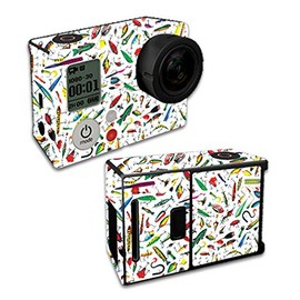 MightySkins Skin Compatible with GoPro Hero3 – Bright Lures | Protective, Durable, and Unique Vinyl Decal wrap Cover | Easy to Apply, Remove, and Change Styles | Made in The USA