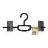 Shinko Hanger Clip Bar Black 2 Piece Skirt Hanger "Reverse"