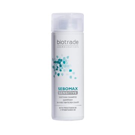 Sebomax Sensitive Shampoo 200 ml without SLS and SLES soothes irritated and itchy scalp, suitable for everyday use by Biotrade