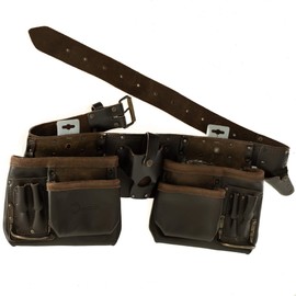 CHEETAH Oil Tanned Leather Professional Carpenter Technician Electrician Handyman Construction Tool Kit Belt Bag Pouch Apron