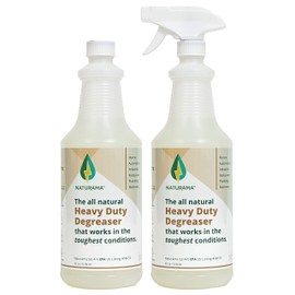 Naturama Heavy Duty Degreaser: Eco-Friendly, Odorless, AND Powerful. A Great Cleaner for Kitchen, Automotive, and Industrial Purposes. Removes grease, oil, and grime. (32oz 2Pack )
