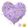 10000Pcs Purple & Gold Biodegradable Confetti, 1cm Round Wedding Confetti
