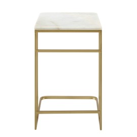 SEI Furniture Fallon Marble C table, Gold