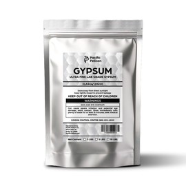 Pacific Pelican Gypsum Powder - Natural Calcium Sulfate Dihydrate for Soil Health, Organic Farming & Gardening, Indoor/Outdoor Use (5 Pounds)