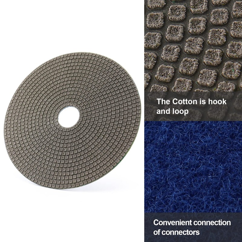 BSRTTOOL 6" Electroplated Diamond Polishing Pads- Wet Dry Sanding Tile