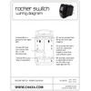 CH4X4 Rocker Switch Dome Light Symbol - Red Led