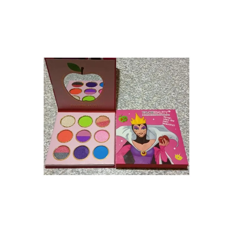 Paleta De Sombras Para Ojos Villanas Maquillaje 9 Tonos Favo