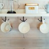 BAMI-LEE House Zinc Alloy Double Prong Ceiling Hooks, 4-Pack Under