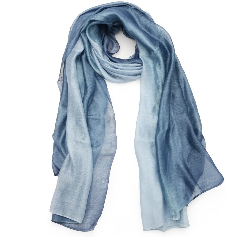 SNUG STAR Cotton Silk Scarf Elegant Soft Wraps Shade Scarves