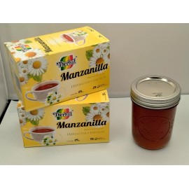 THERBAL UN CUARTO DE MIEL 2 CAJAS  THERBAL TEA INFUSION  50  BAGS -  TE DE MANZANILLA