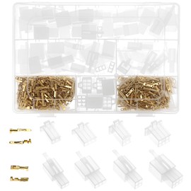 QWORK® 480 Stück Kabel Steckverbinder, 2 3 4 6 Polig Kabelschuhe Flachstecker 2,8mm Pitch, Männlich & Weiblich, Stecker Gehäuse & Crimp, für Auto & Motorrad