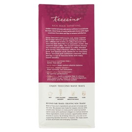 Teeccino Raspberry Mocha Chicory Coffee Alternative - Ground Herbal Coffee That’s Prebiotic, Caffeine Free & Acid Free, Dark Roast, 11 Ounce