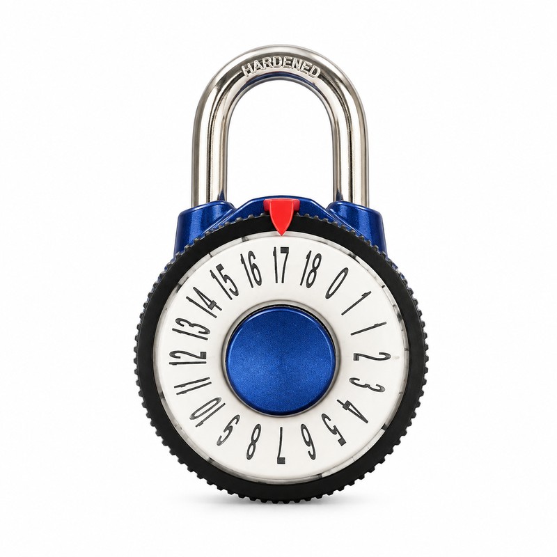 Directional Combination Padlock for Lockers – Resettable Keyless Metal Lock