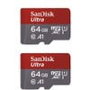 SanDisk 64GB X2 (128GB) MicroSDXC Ultra Uhs-1 Memory Card