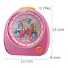Rhythm 4ZM606AY13 Table Clock, Pink, 5.2 x 5.4 x 3.3
