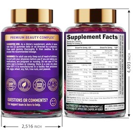 Biotin Gummies with Collagen - Hair Growth Support, Skin, & Nail Strength - for Women & Men - Biotin 10000mcg | Keratin | Hyaluronic Acid | B-Complex 