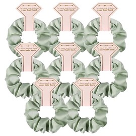 8 Coleteros De Satén Color Verde Salvia - Regalos Para Damas De Honor, Recuerdos De Despedida De Soltera, Regalos Para Damas De Honor En Bodas