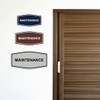 Fancy Maintenance Room Sign (Brushed Silver) - Large