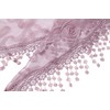 Cindy and Wendy Lightweight Triangle Floral Fashion Lace Fringe Scarf