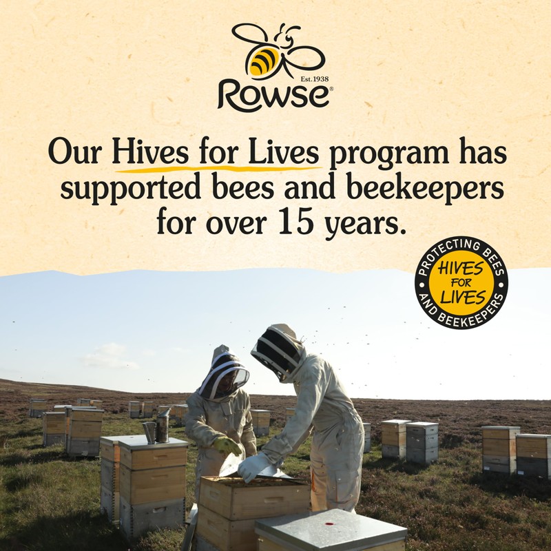 Rowse Honey, Organic Honey, Runny, Jar, 100% pure & natural,