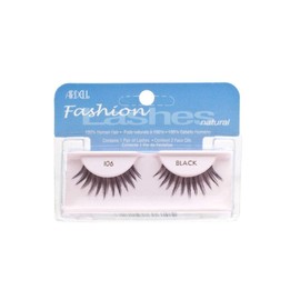Ardell Fashion Lashes Natural - 106 Black Fake Eyelashes And Adhesives
