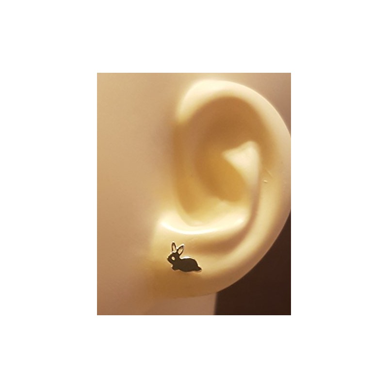 Rabbit Bunny Earrings 925 Sterling Silver
