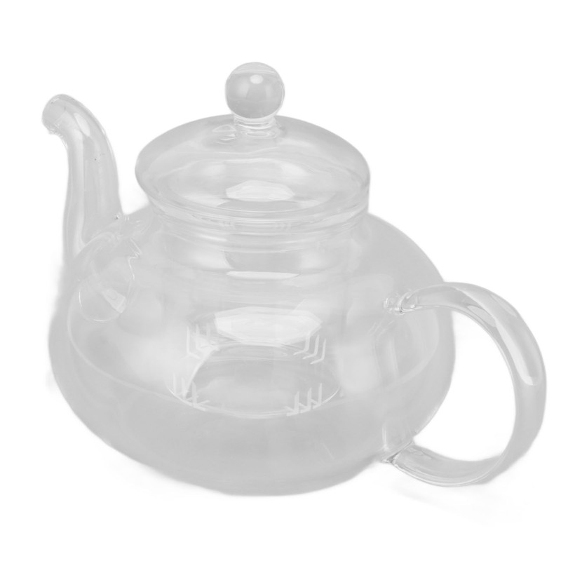 680ml Glass Teapot with Filter Heat Resistance Transparent Tea Kettle