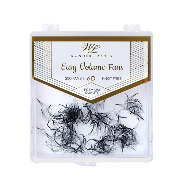 WL Wonder Lashes Fertige Wimpernfächer 6D für Professionell 0,07 250
