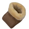 Foot Warmer with Merino Lambskin Colour Combination Camel