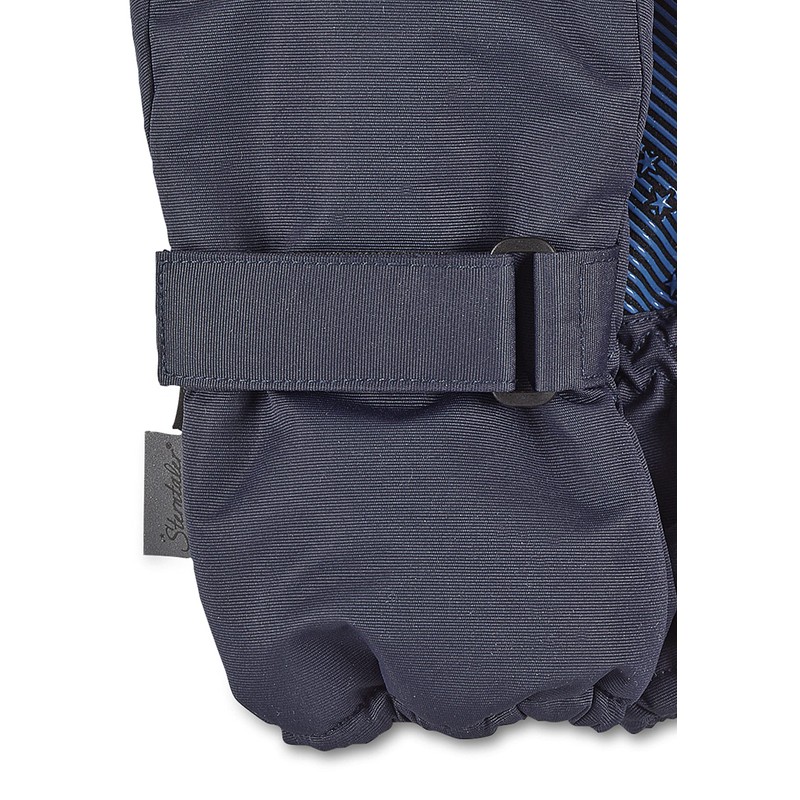 Sterntaler Unisex Children's Finger Gloves Grip Print, navy