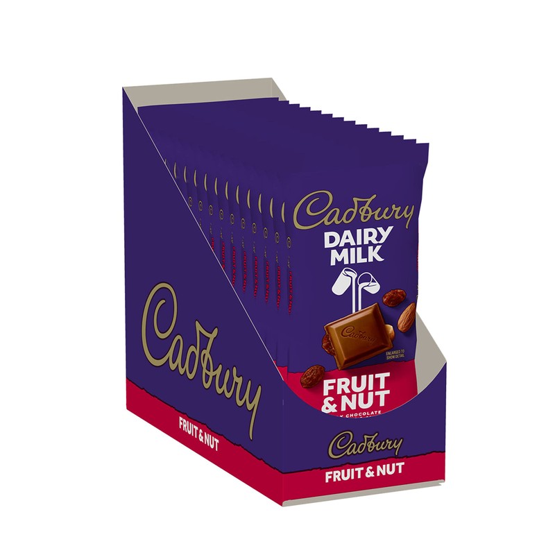 CADBURY DAIRY MILK Fruit & Nut Milk Chocolate Candy Bars,