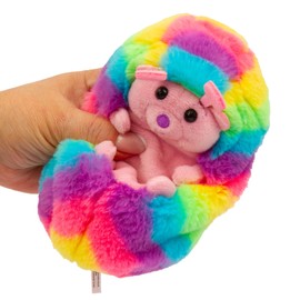 Giochi Preziosi Curlimals Coco The Caterpillar Interactive Plush Toy with Over 60 Sounds, Colourful Lights and Changing Function, Ideal Plush Toy for Sleeping, Plush Toy