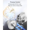 QAGGUM Gas Stove Knobs Compatible with GE PGP9030SL1SS PGP7036DL1BB PGP9036SL2SS