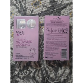 360 Beauty Activated Cooling Eye Tissue Mask 360 Beauty (2 Pack with 3 masks per box)