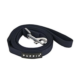 PUPPIA Two Tone Dog Lead Strong Durable Comfortable Grip Walking Training Leash for Small & Medium Dog, Navy, Small