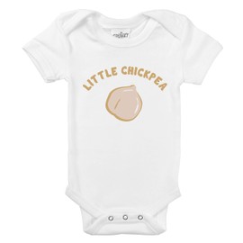 The Spunky Stork Baby Boy Girl Chickpea Garbanzo Bean Hummus Cute Newborn Outfit (3-6M)