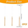 3 Pcs Hair Extension Tools, Hair Beader Tool, Threader Pulling