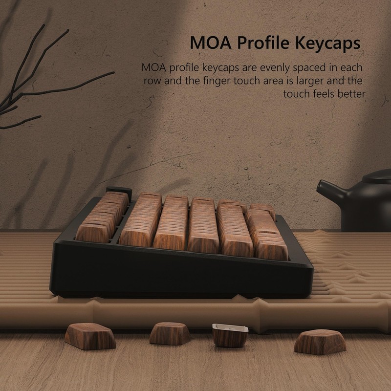 Womier PBT Keycaps - MOA Keycaps for Mechanical Keyboard 60