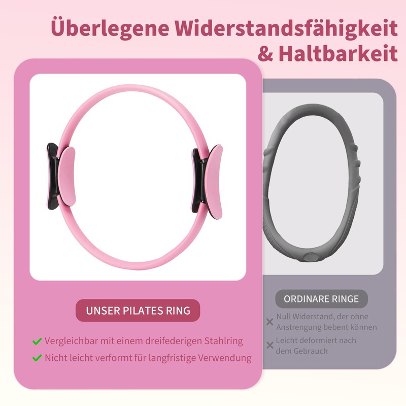 BSJ BESTGYM Pilates Ring Set for Women, Pilates Equipment with