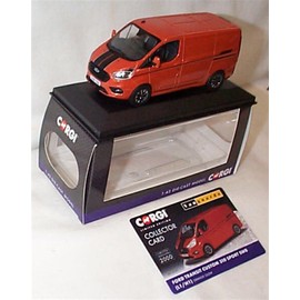 Corgi Vanguards F0RD Transit Custom Sport Orange vehicle 1:43 scale diecast model